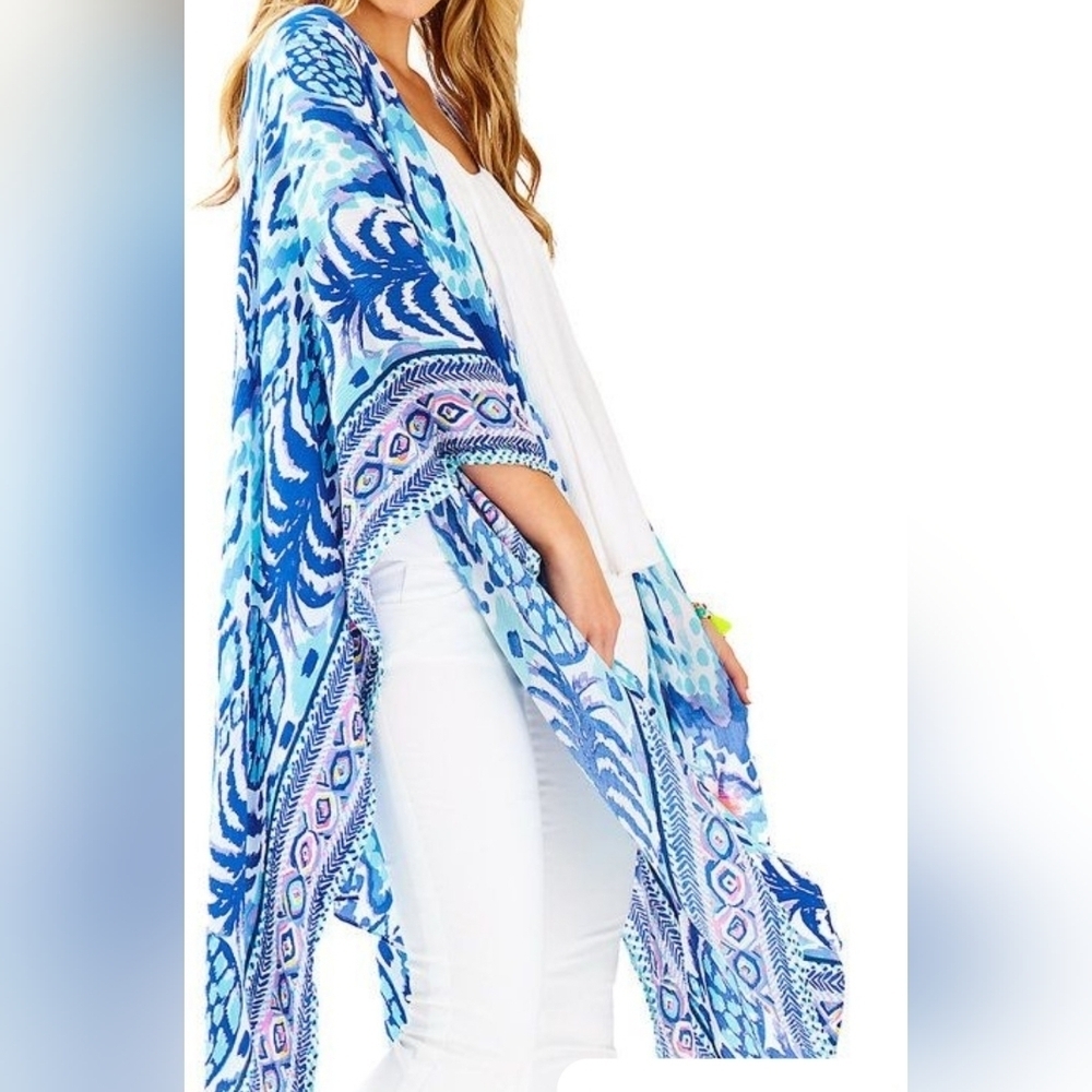 Lilly Pulitzer Laila Kimono One Size.